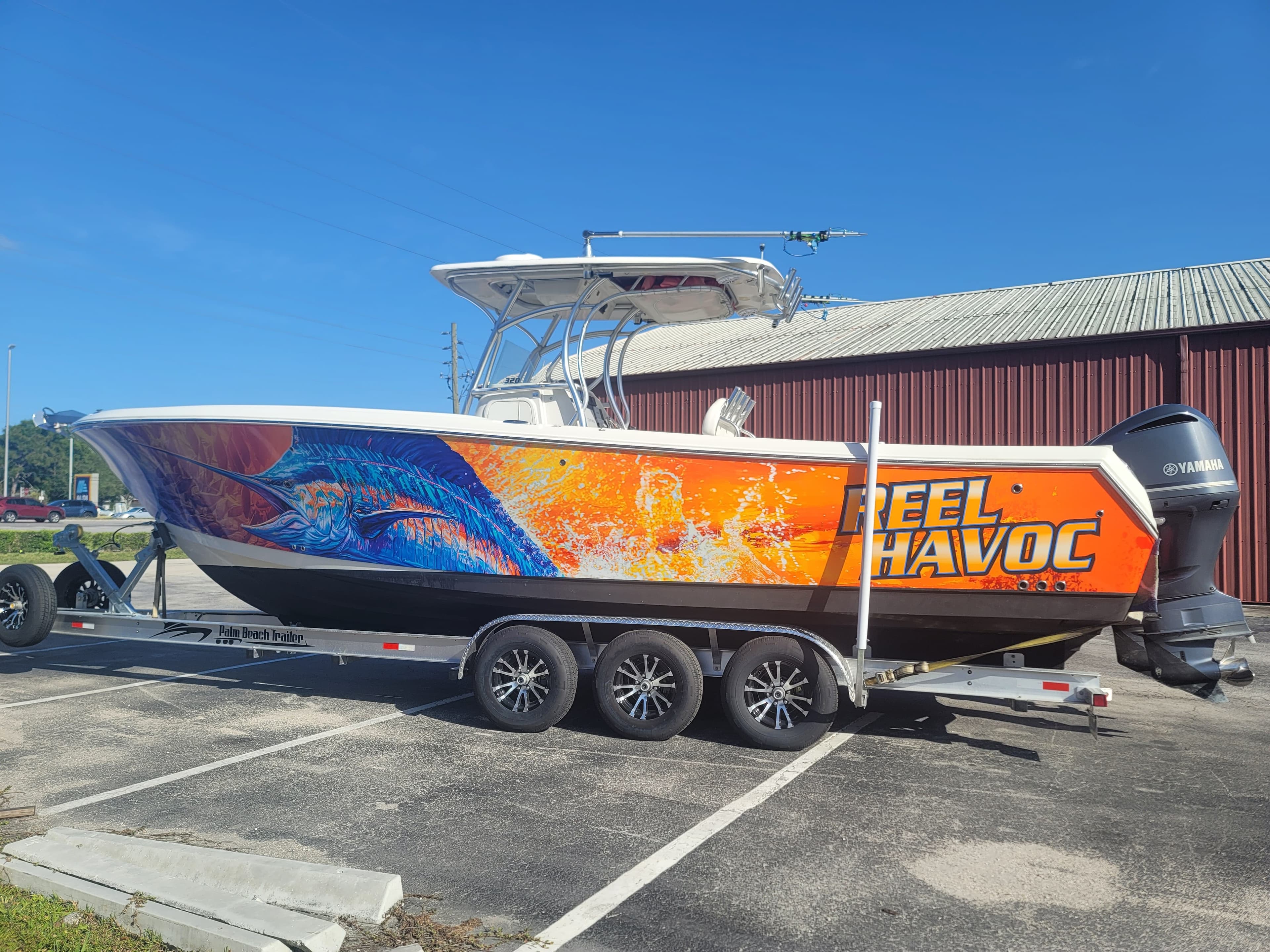 Coastal Boat Wraps install